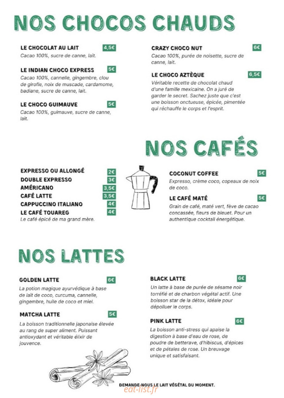 La Citronnade — carte page 1