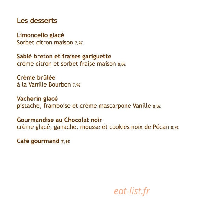 La Maison d’à côté — carte page 2