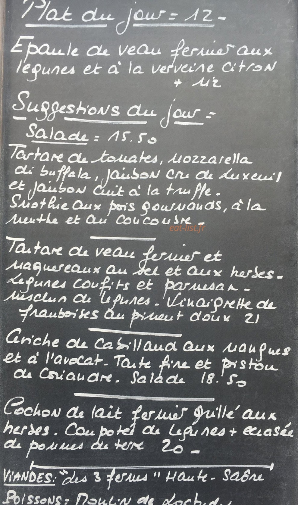 La Pension — carte page 1