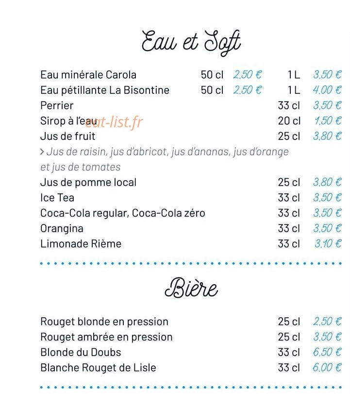 La Table de Nicolas — carte page 3