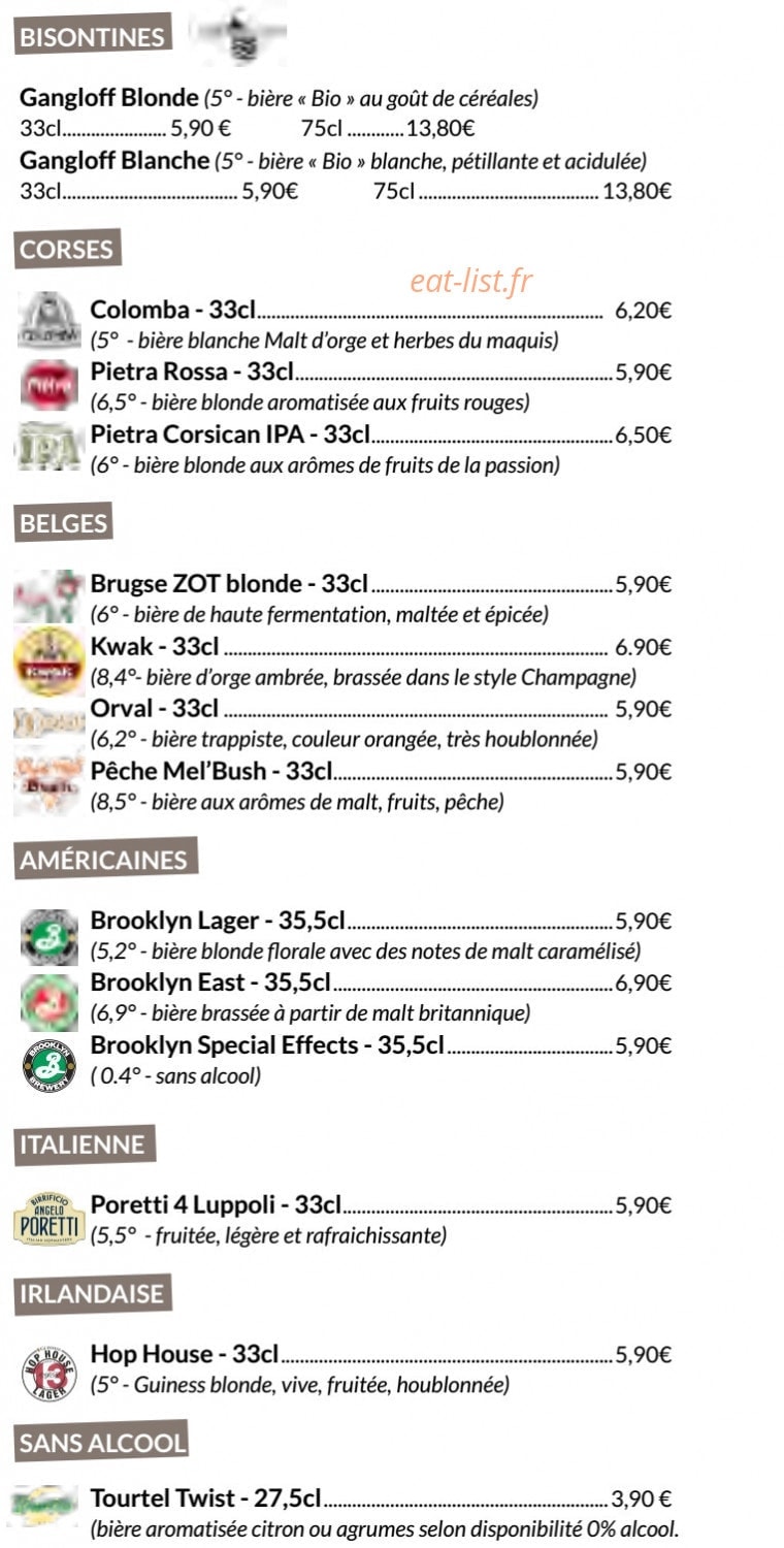 Le Bistr'O Resto — carte page 4