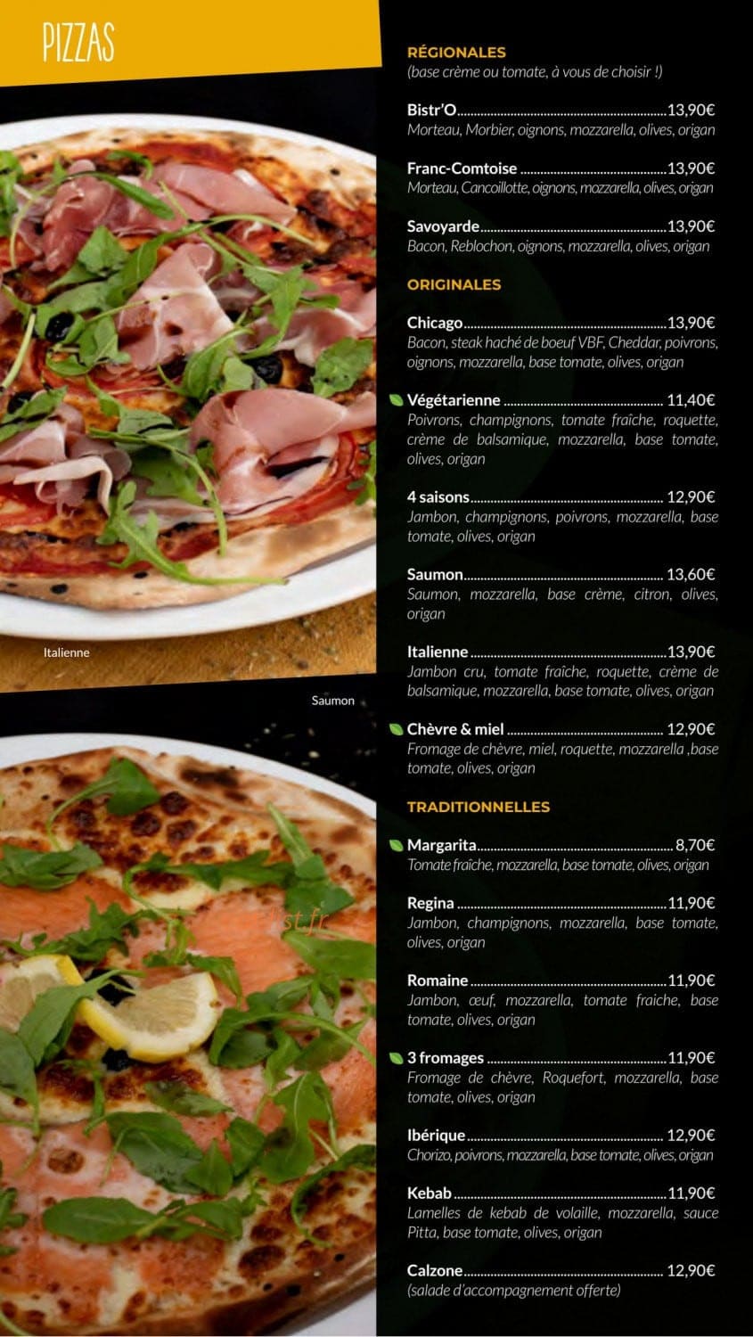 Le Bistr'O Resto — carte page 11