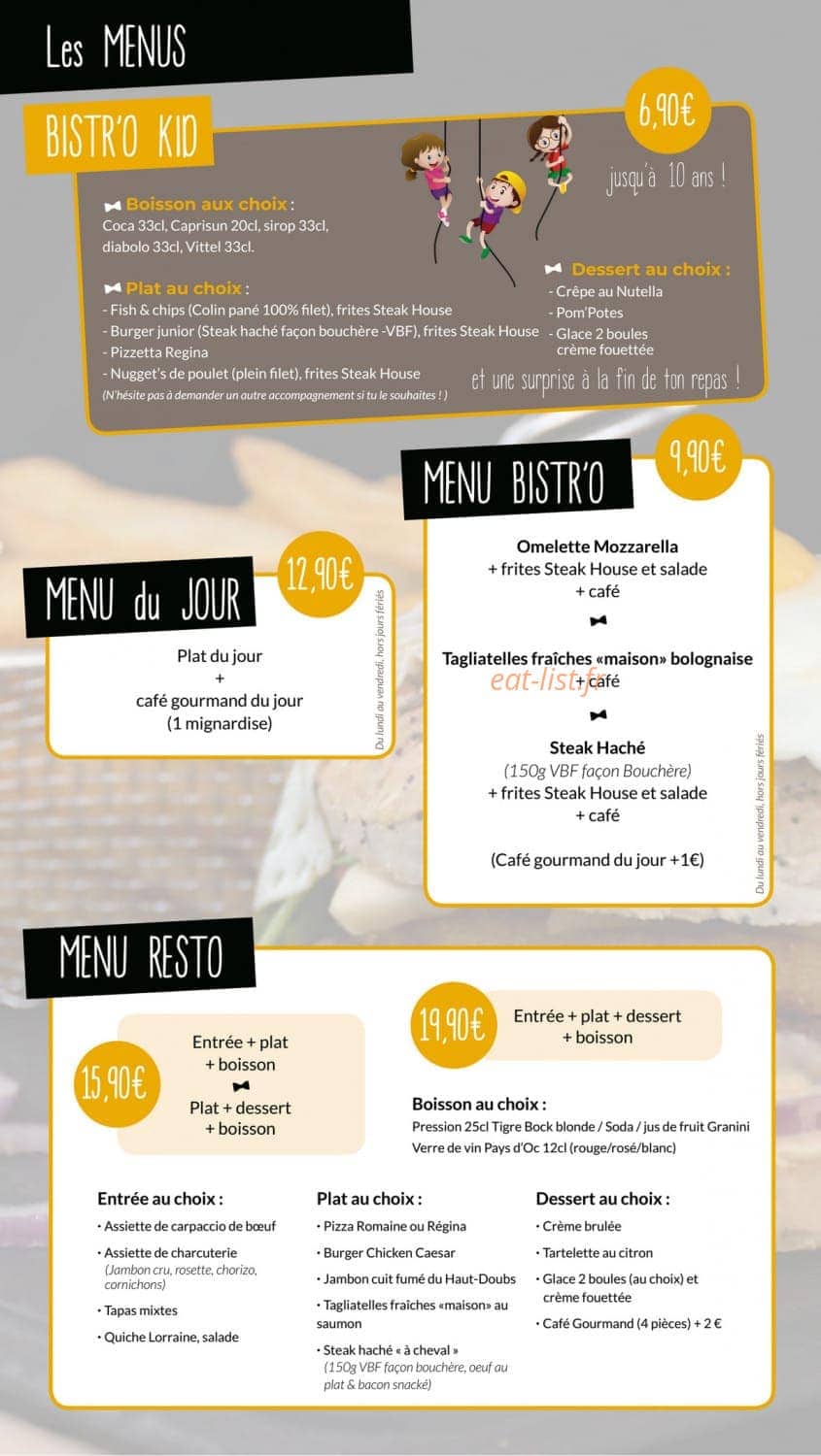 Le Bistr'O Resto — carte page 15