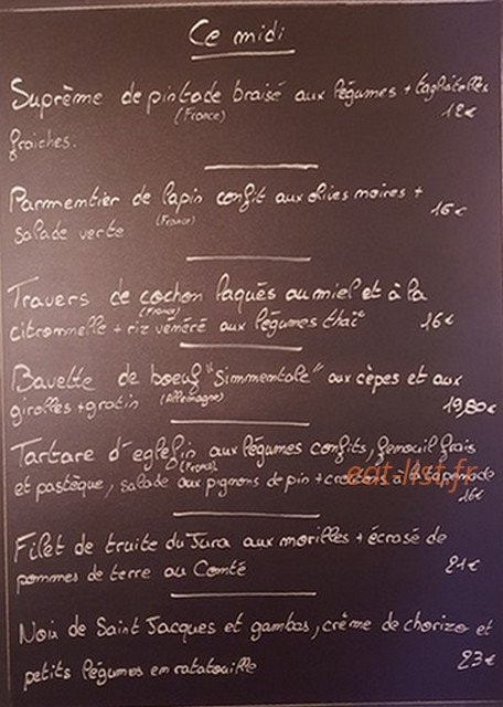 Le Café café — carte page 2