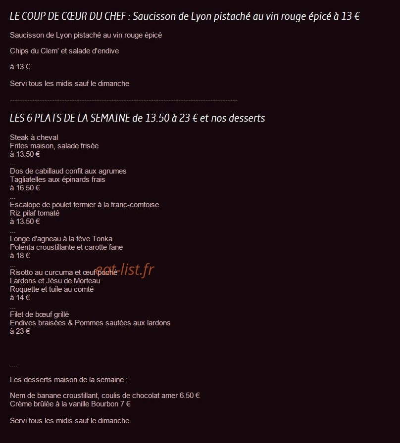 Le Clemenceau — carte page 2