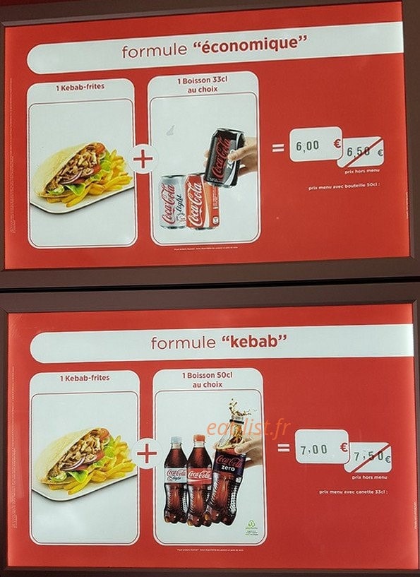 Le Kebab du Battant — carte page 1