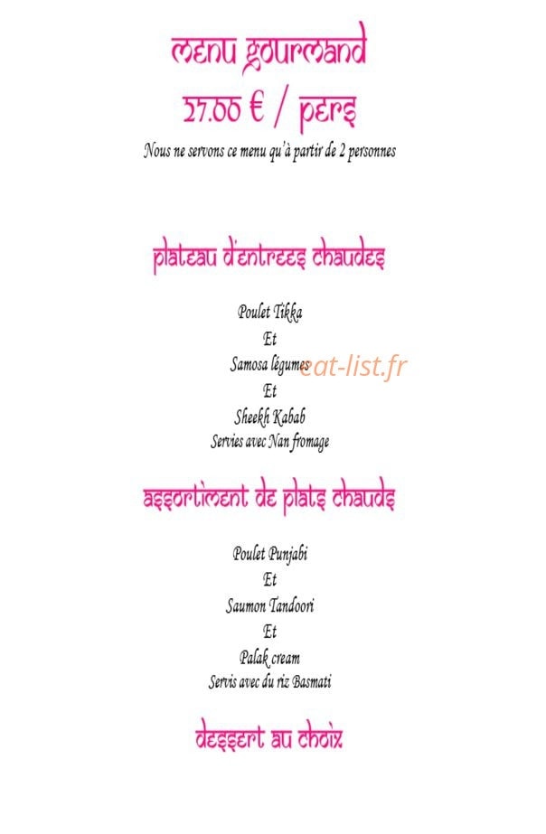 Le Maharajah — carte page 4