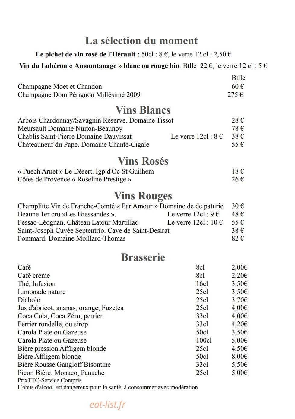 Le P'tit Gourmet — carte page 4