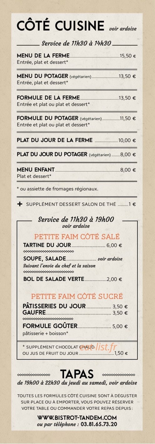 Le Tandem — carte page 6