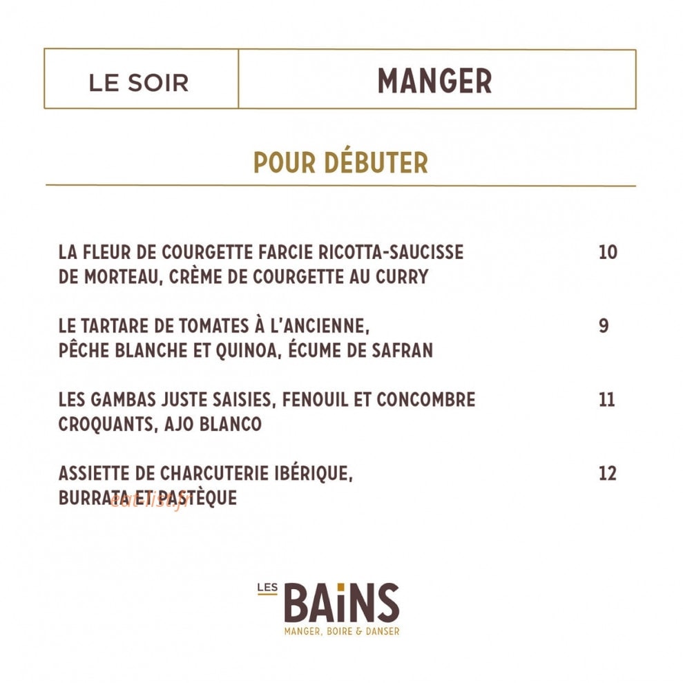 Les Bains — carte page 2