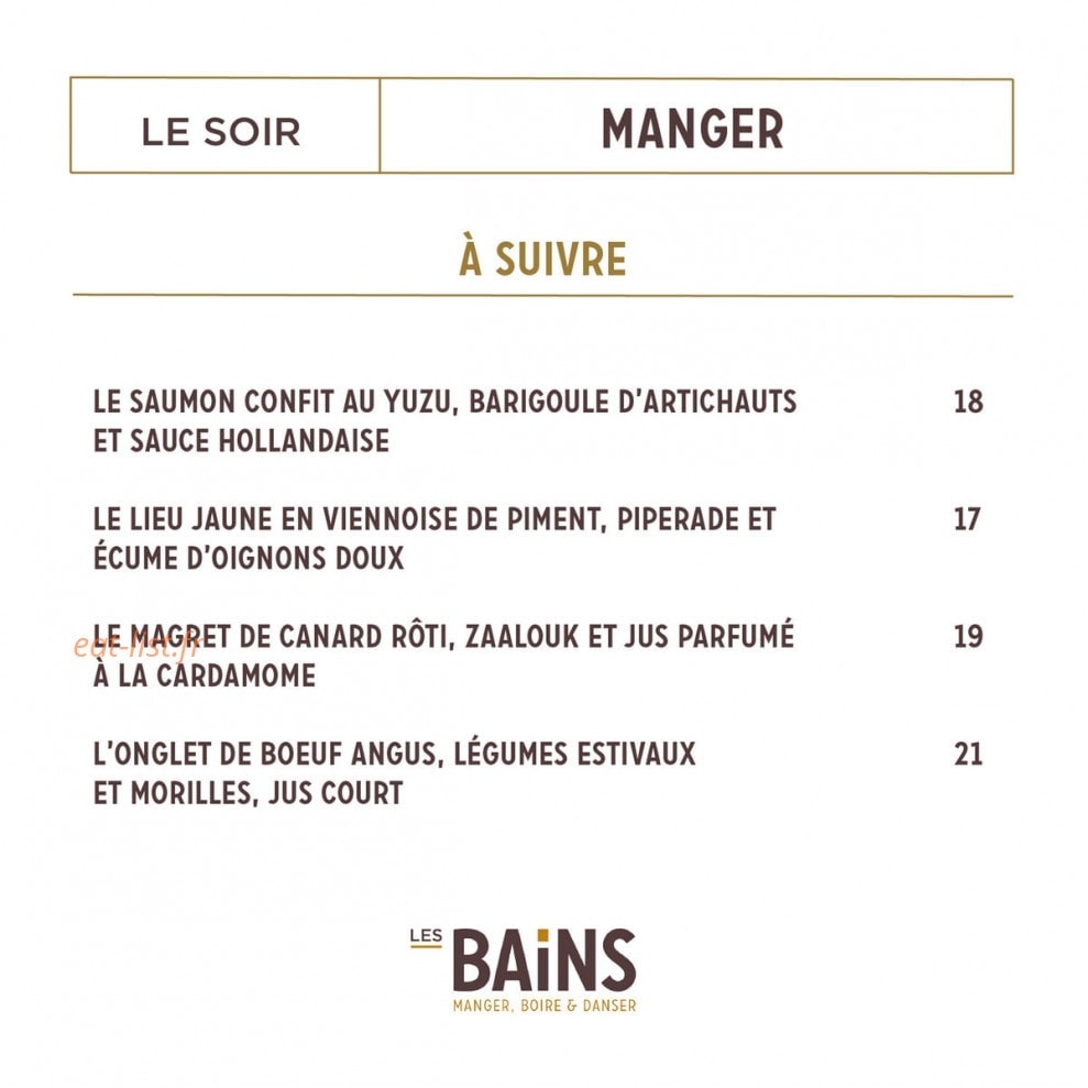 Les Bains — carte page 3