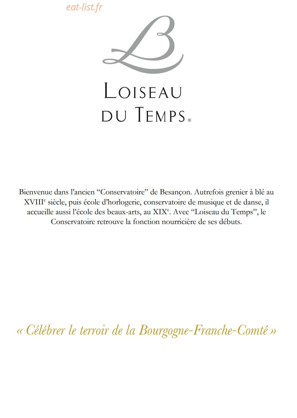 Loiseau du Temps — carte page 1