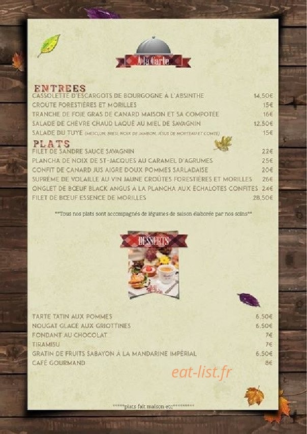 Maison Barthod — carte page 4
