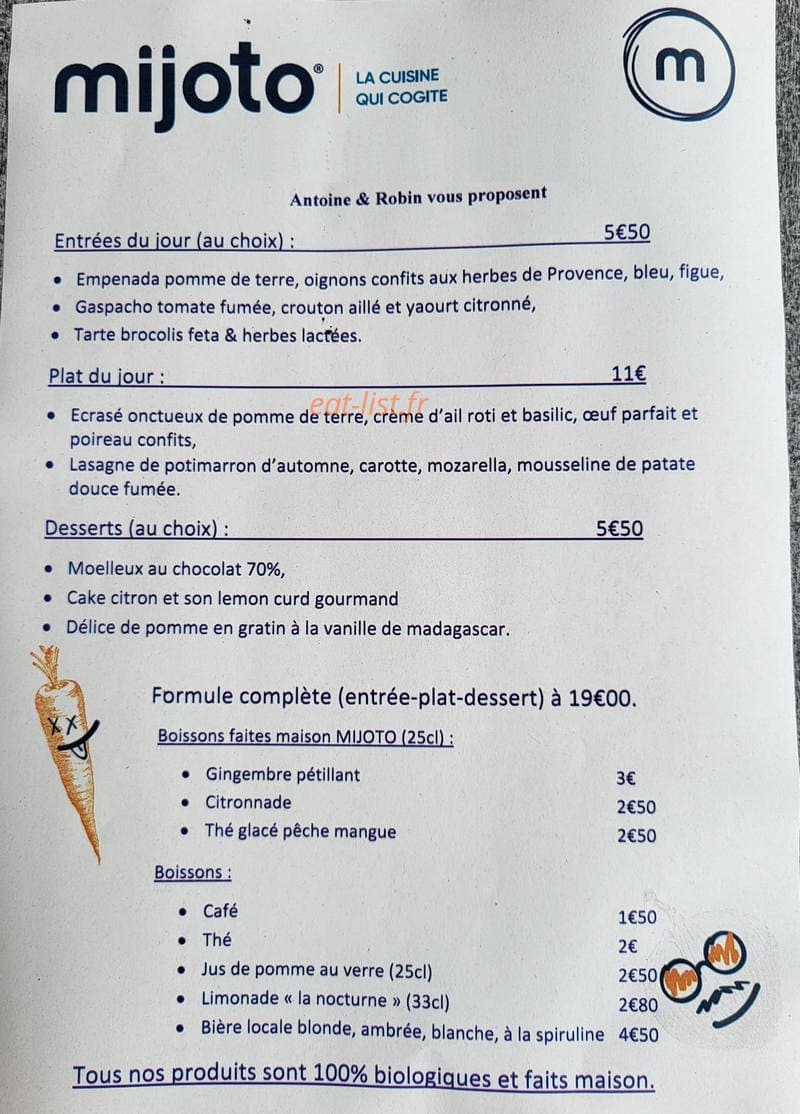 Mijoto — carte page 1