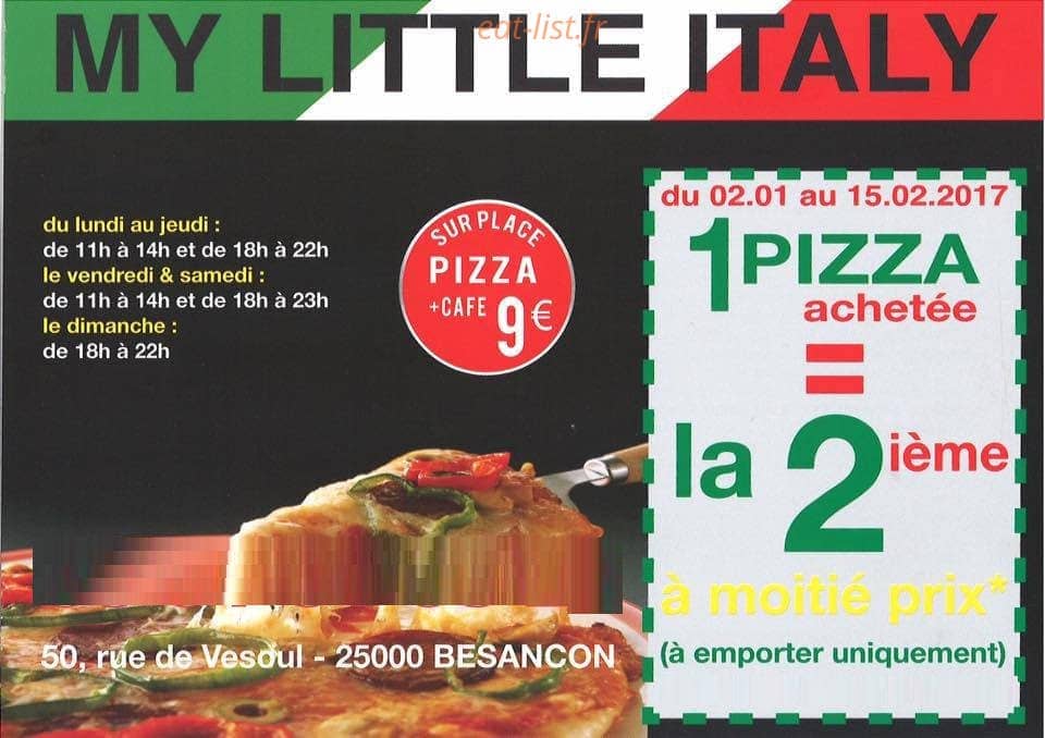 My Little Italy — carte page 1
