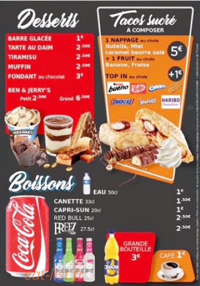 O’snack — carte page 6