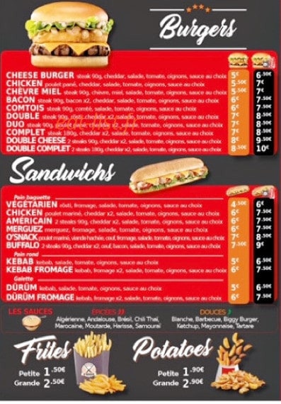 O’snack — carte page 3