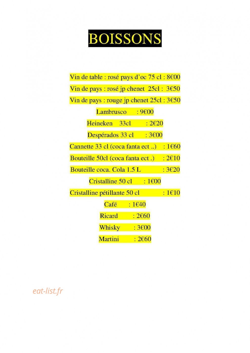 Pizz'avenue — carte page 4
