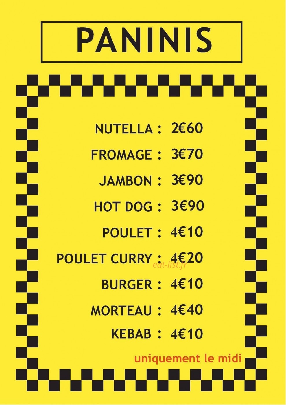 Pizz'avenue — carte page 2