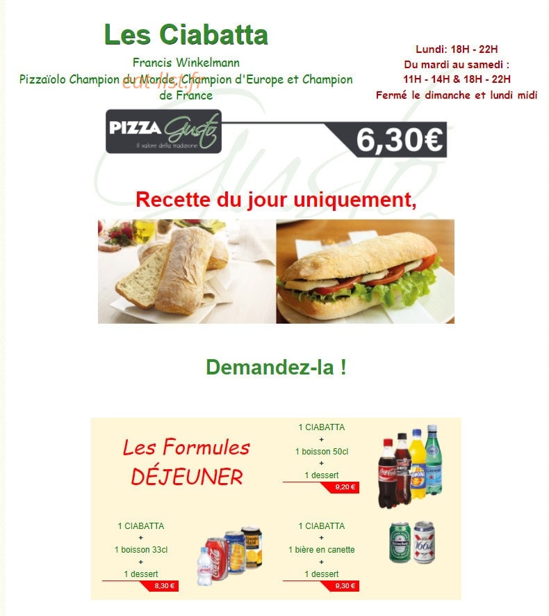 Pizza Gusto — carte page 5