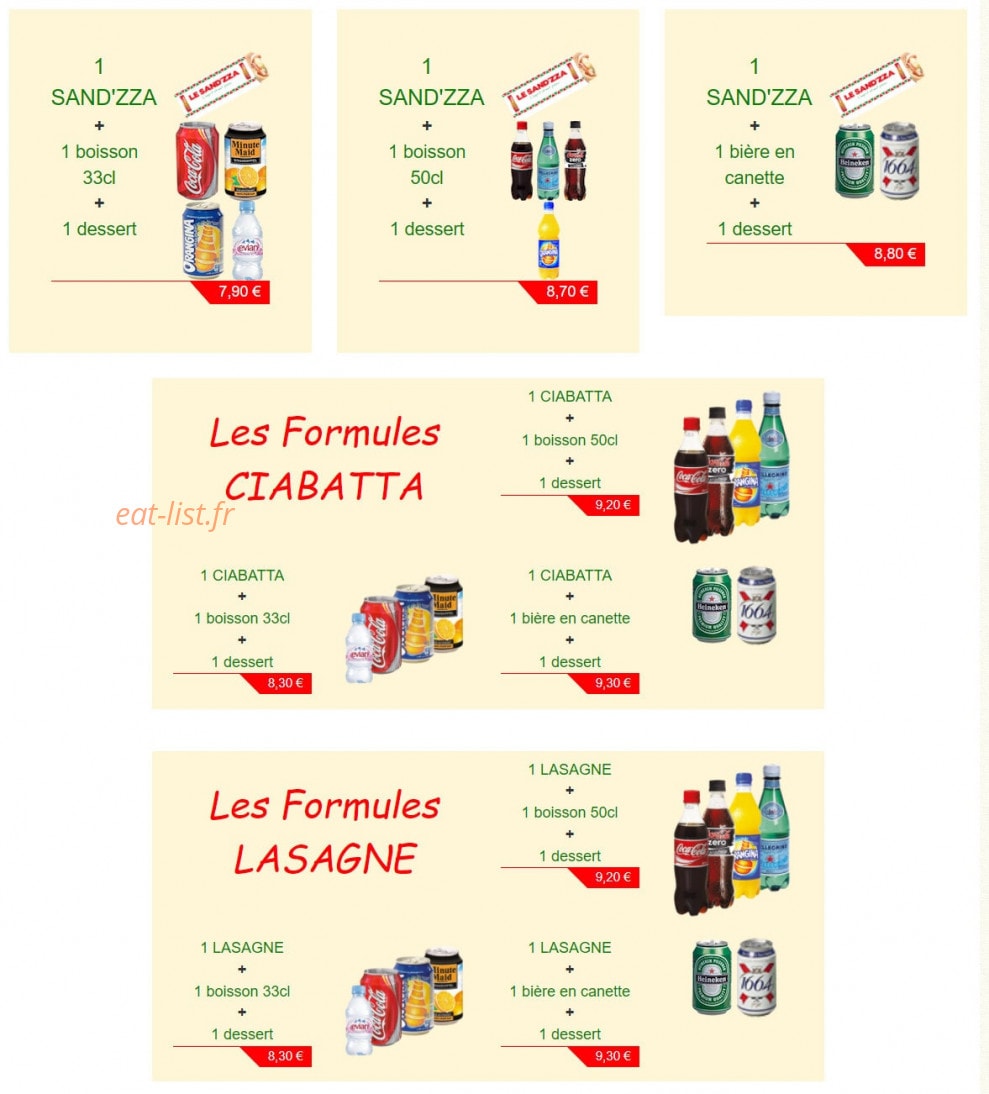 Pizza Gusto — carte page 2