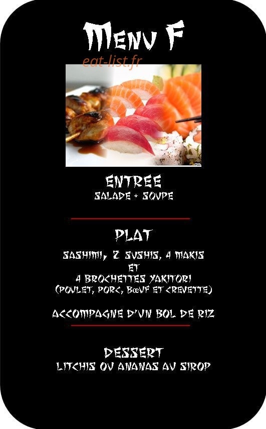 Restaurant le Tokyo — carte page 8