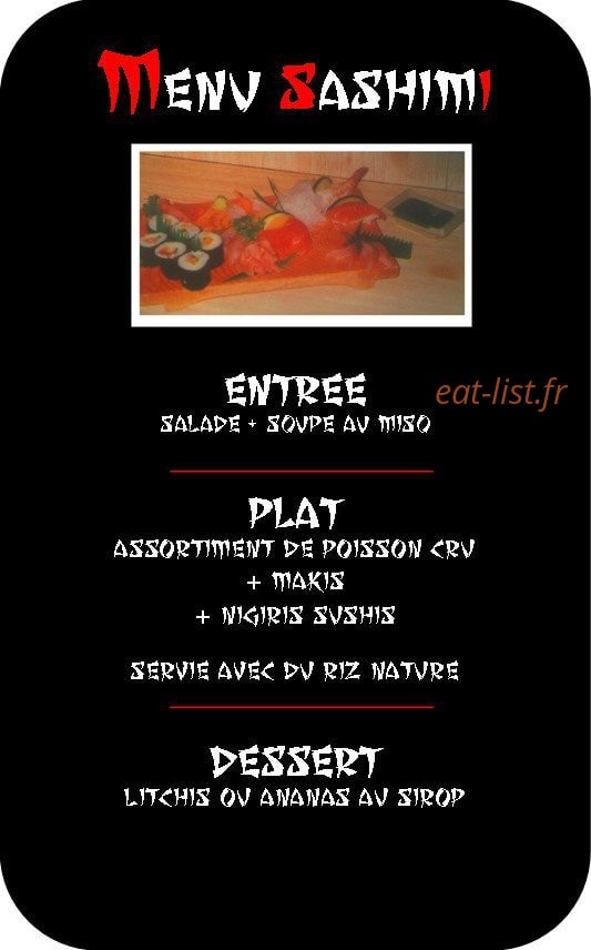 Restaurant le Tokyo — carte page 9