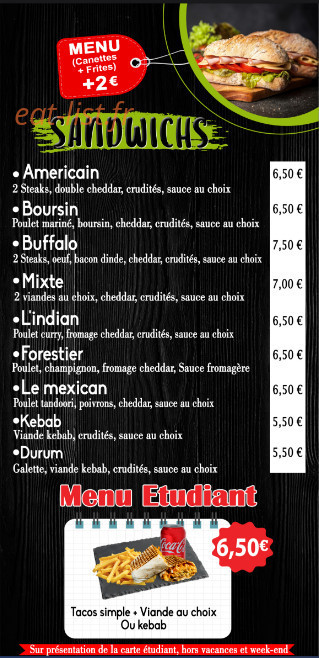 Rfood — carte page 2