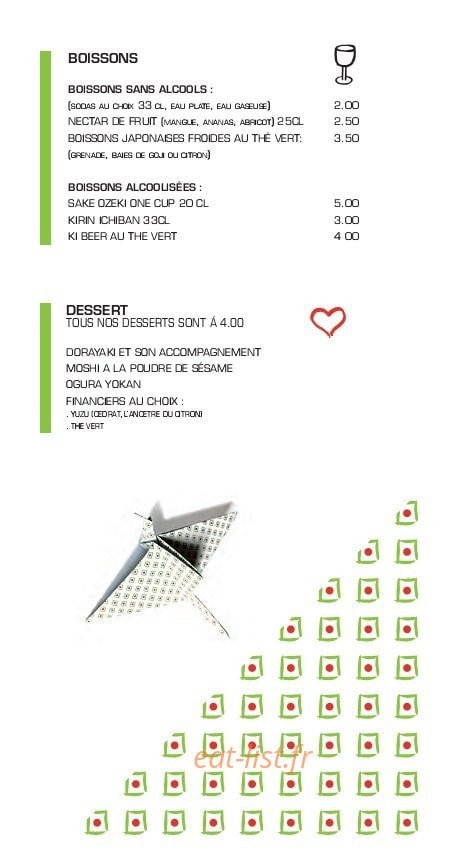 Samourai Sushis — carte page 6