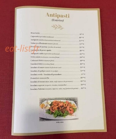 Sapori Di Sicilia — carte page 1