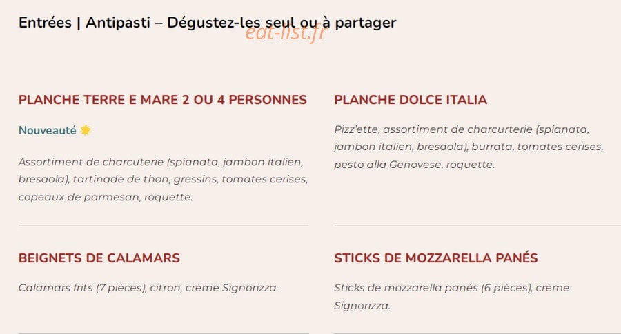 Signorizza — carte page 4