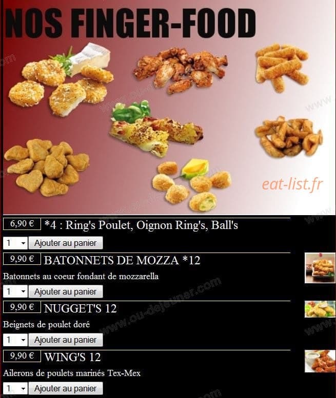 Station Pizza — carte page 13