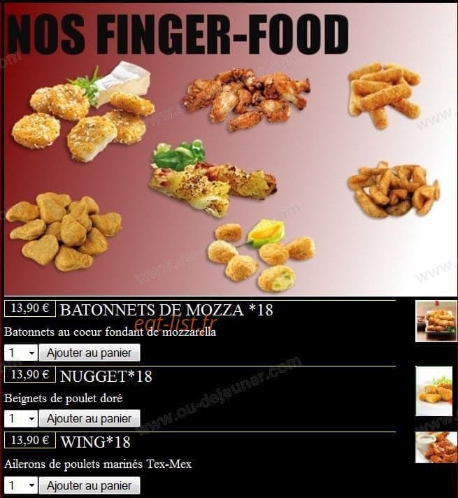 Station Pizza — carte page 14