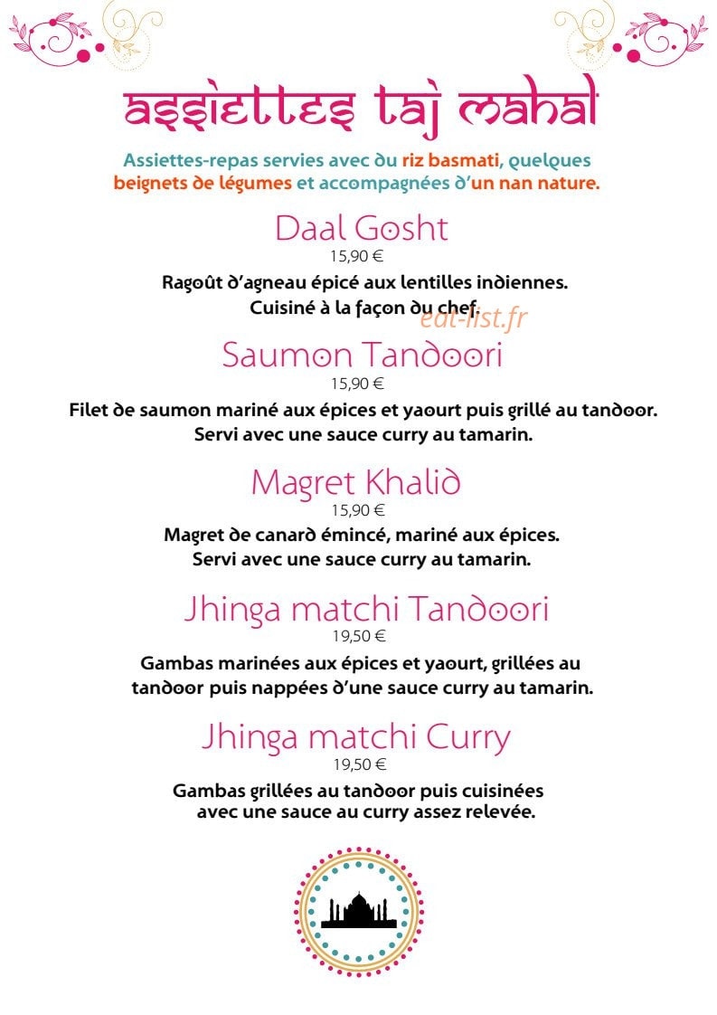 Taj Mahal — carte page 7