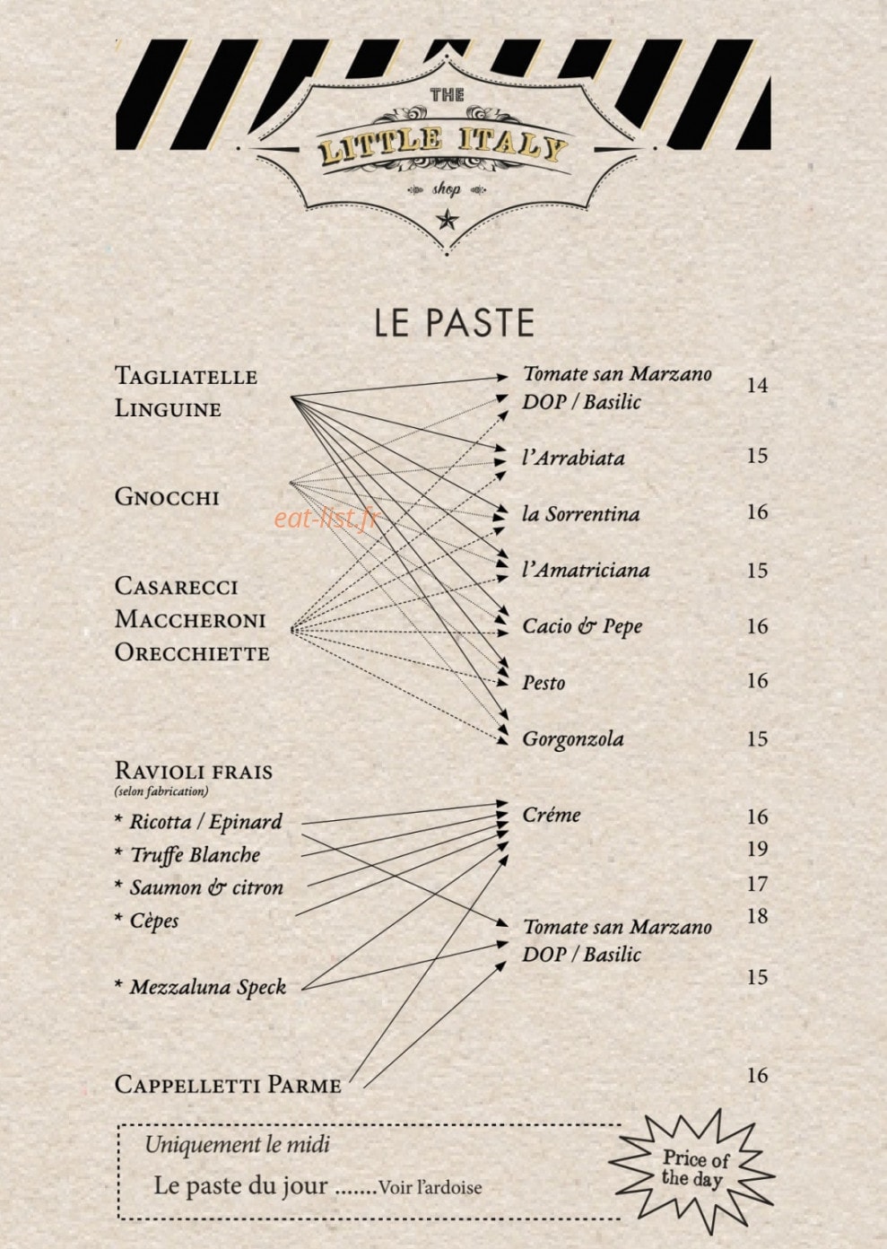 The Little Italy — carte page 7