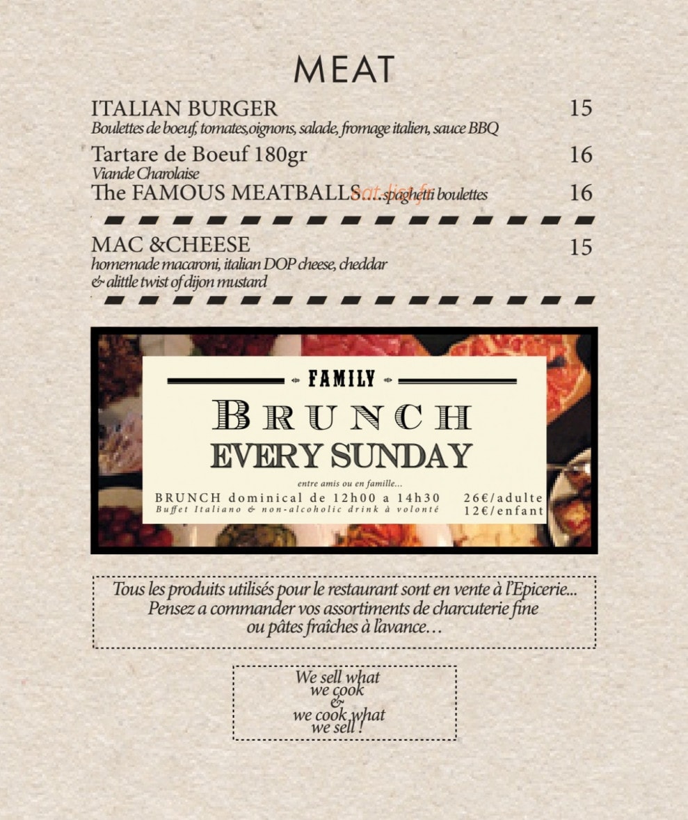 The Little Italy — carte page 4