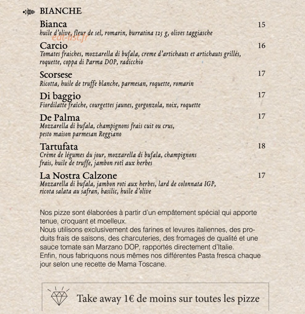 The Little Italy — carte page 6