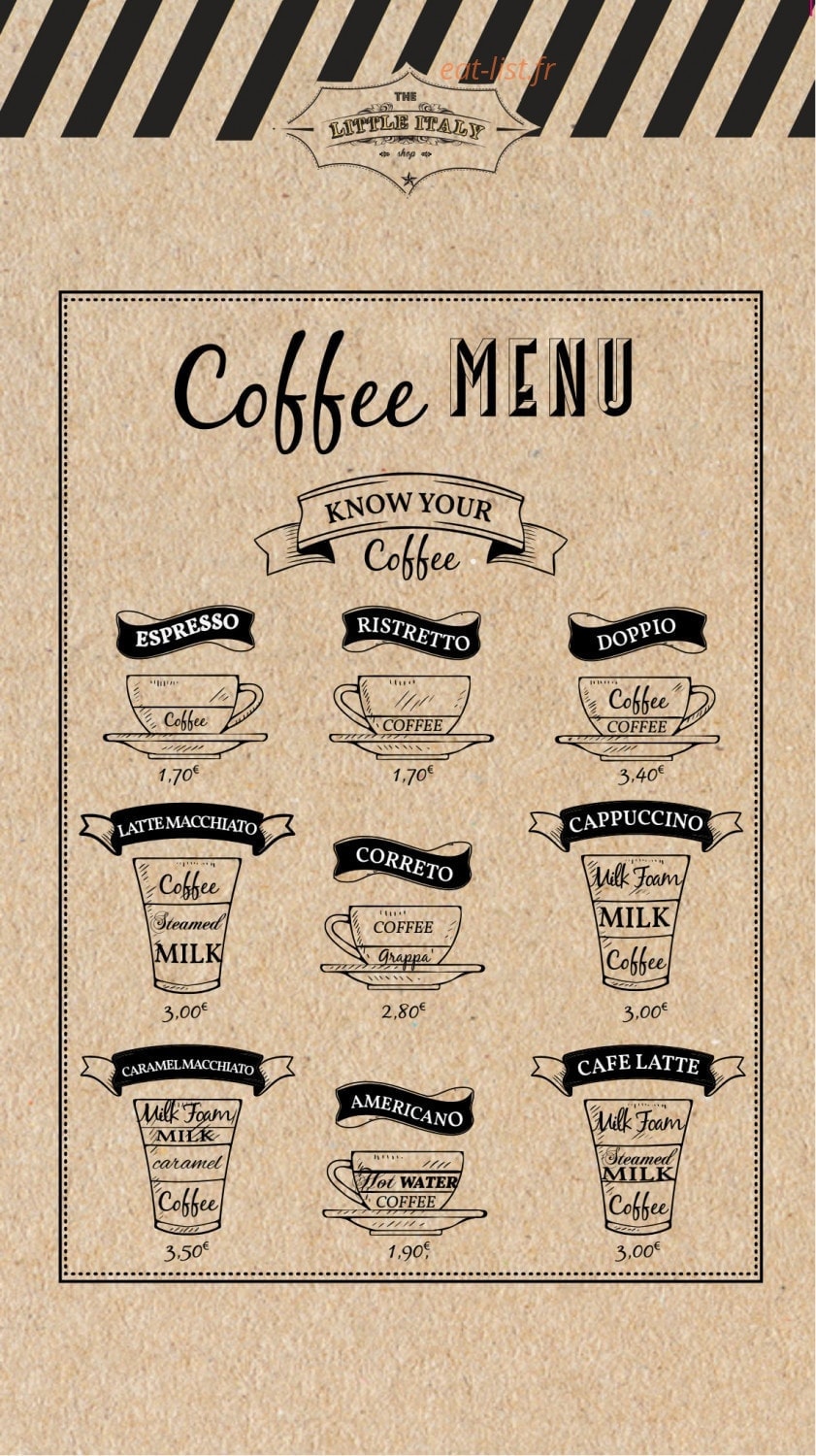 The Little Italy — carte page 11
