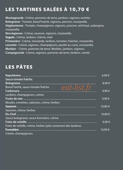 Chez Laurette — carte page 4