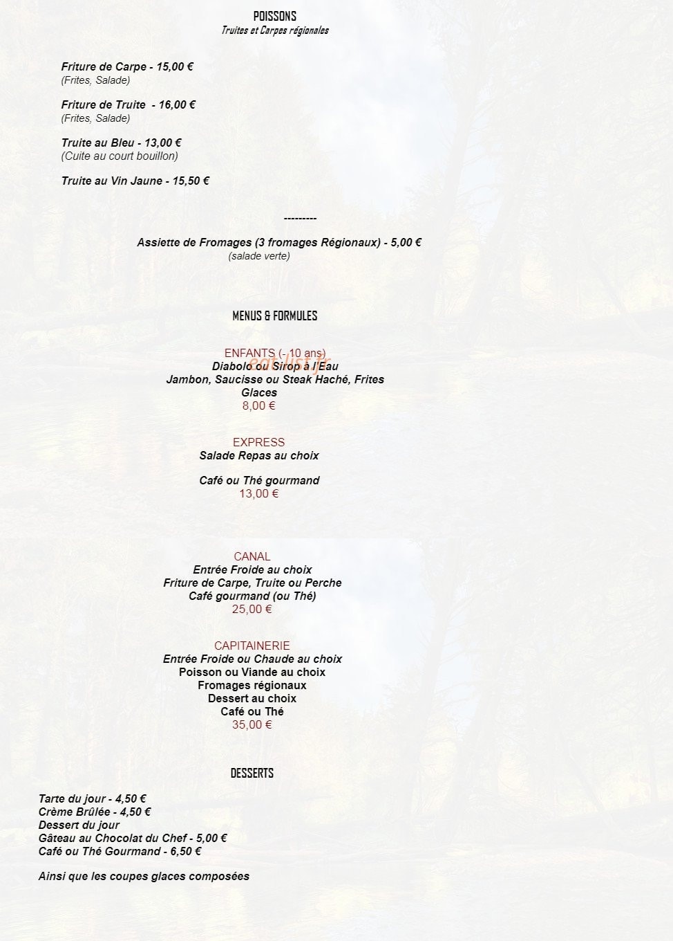 La Capitainerie — carte page 3