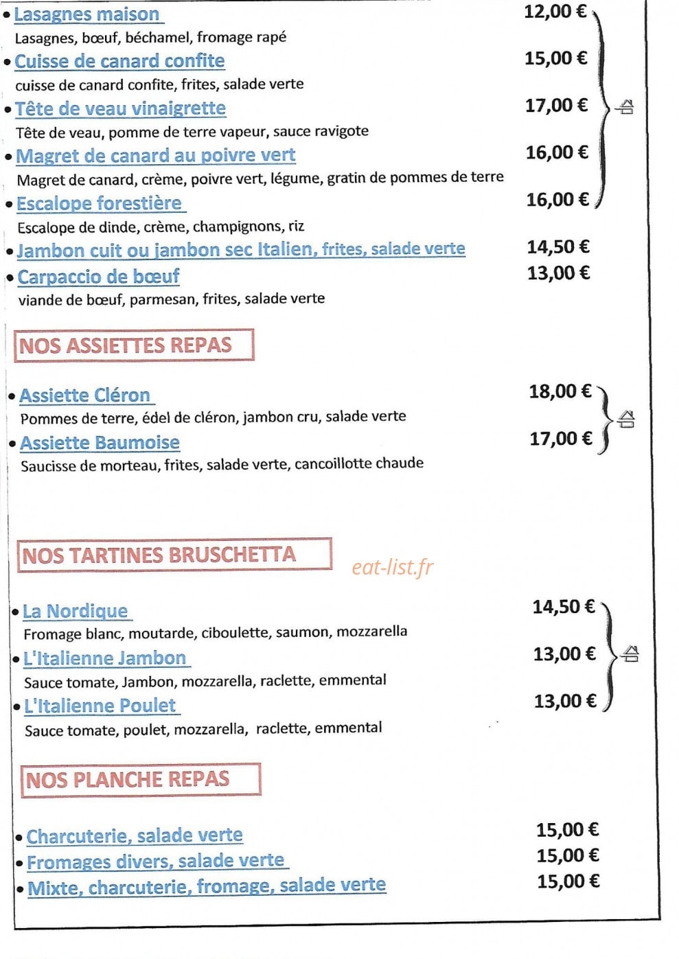 Le Bambi — carte page 4