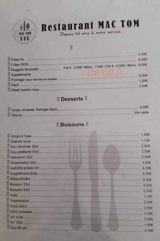 Mac Tom — carte page 2