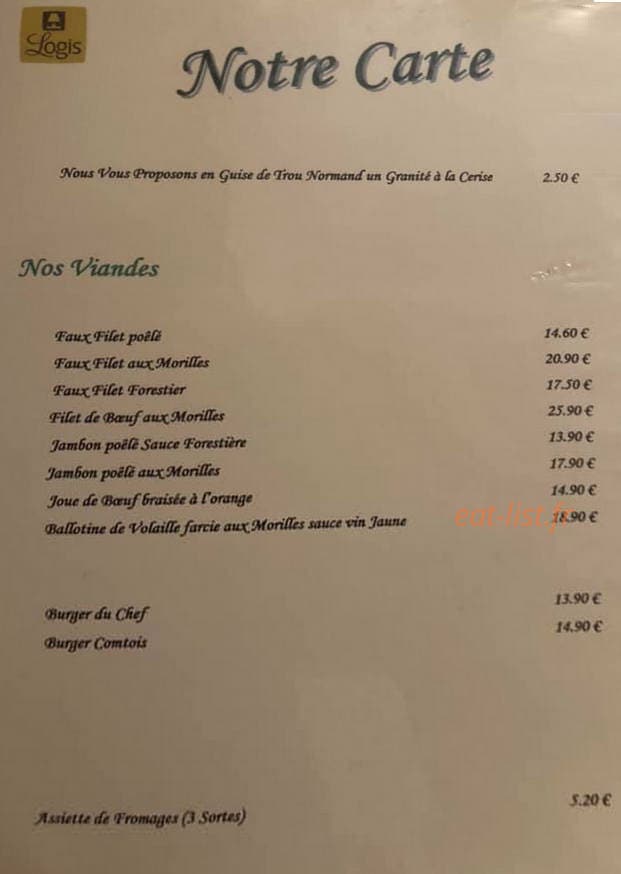 Auberge des 3 Ponts — carte page 4