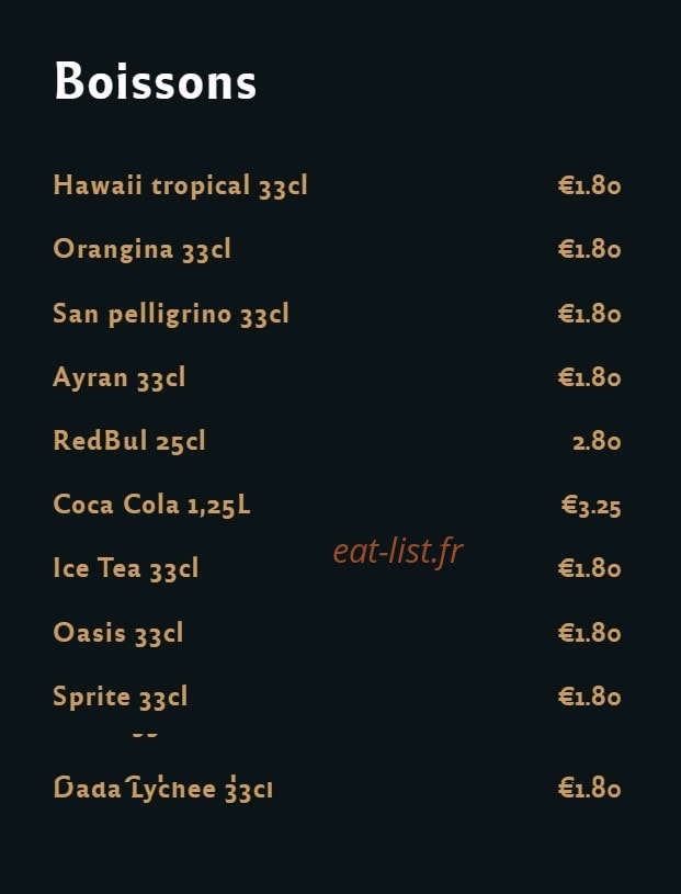 Mon Tacos 25 — carte page 5