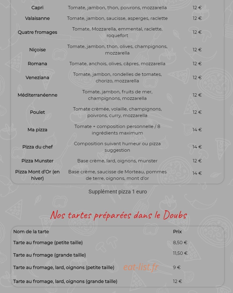 Au Vieux Venise — carte page 5