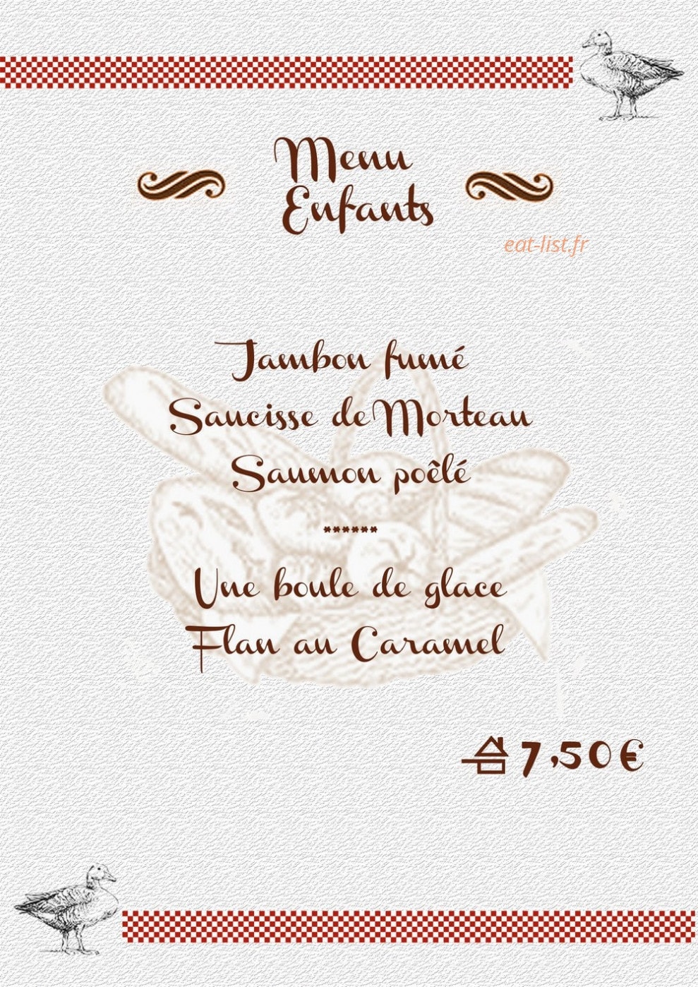 Restaurant du Gey — carte page 4