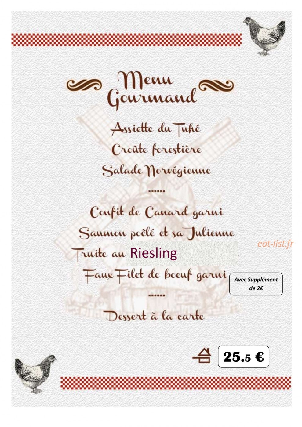 Restaurant du Gey — carte page 3