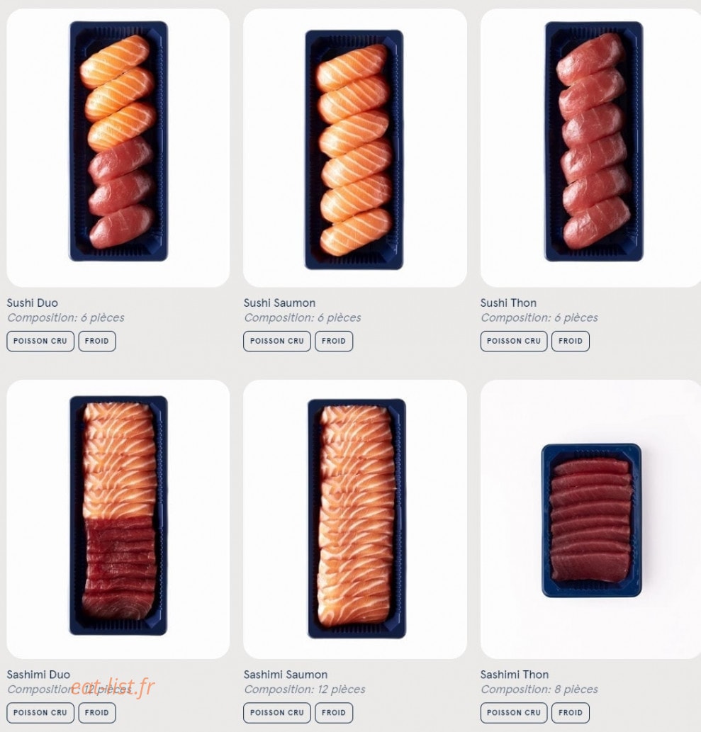 Sushi Daily — carte page 1