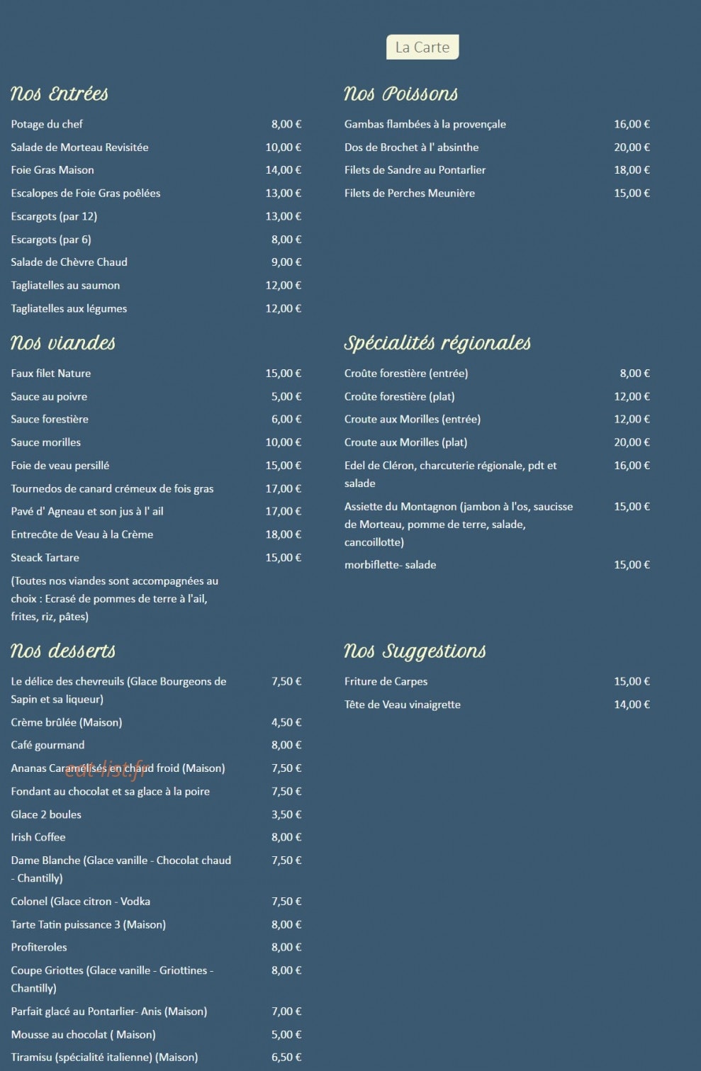 Les Cygnes — carte page 2