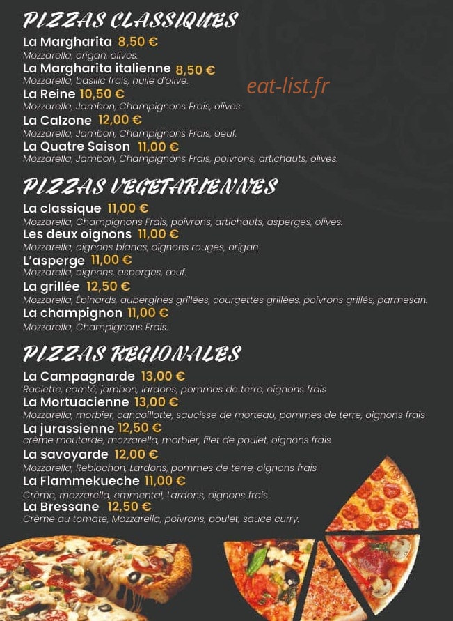 O'Pizza Du Lac — carte page 2